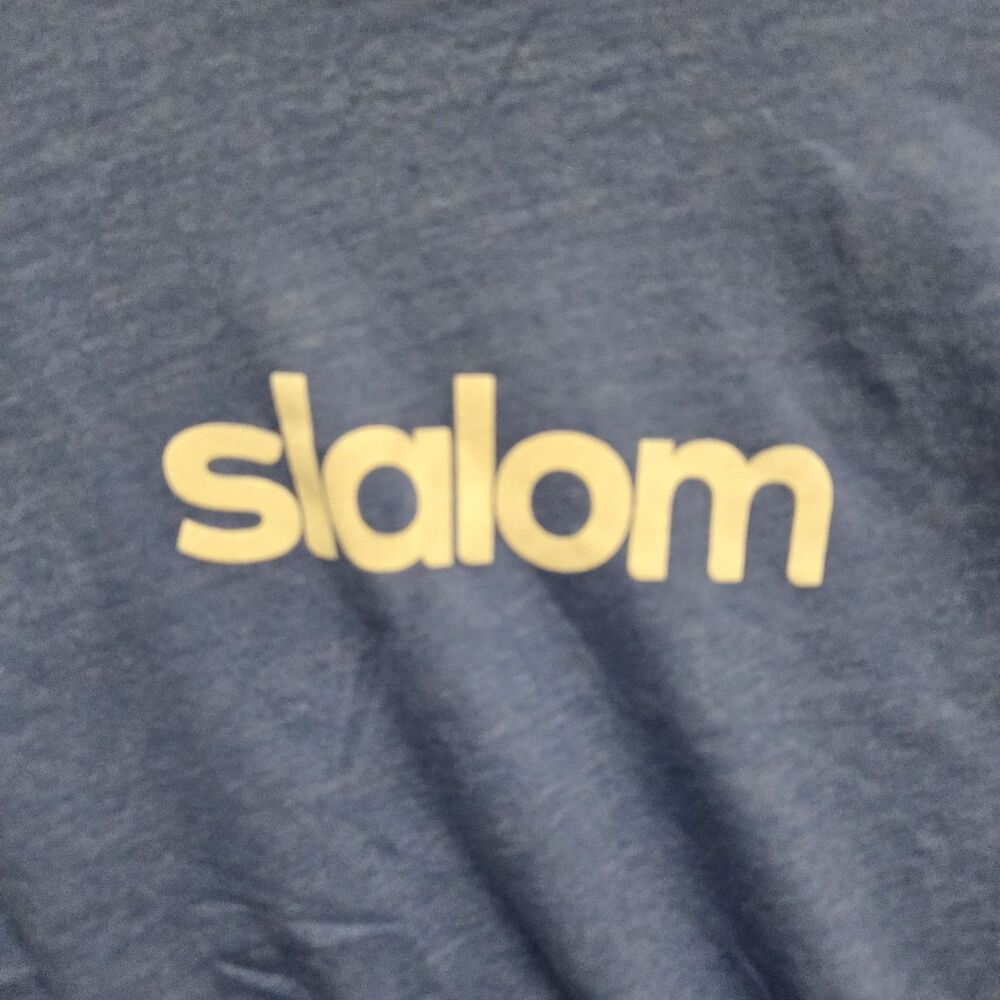 Slalom Utah Market Founding Member SHort Sleeve Blue T-Shirt Size Medium - Picture 2 of 4